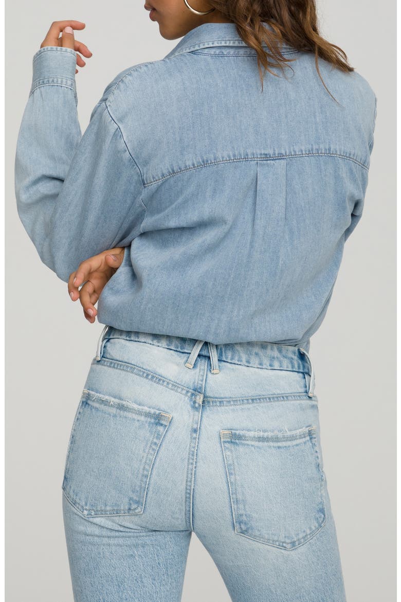 Easy Denim Shirt, Alternate, color, BLUE WASH