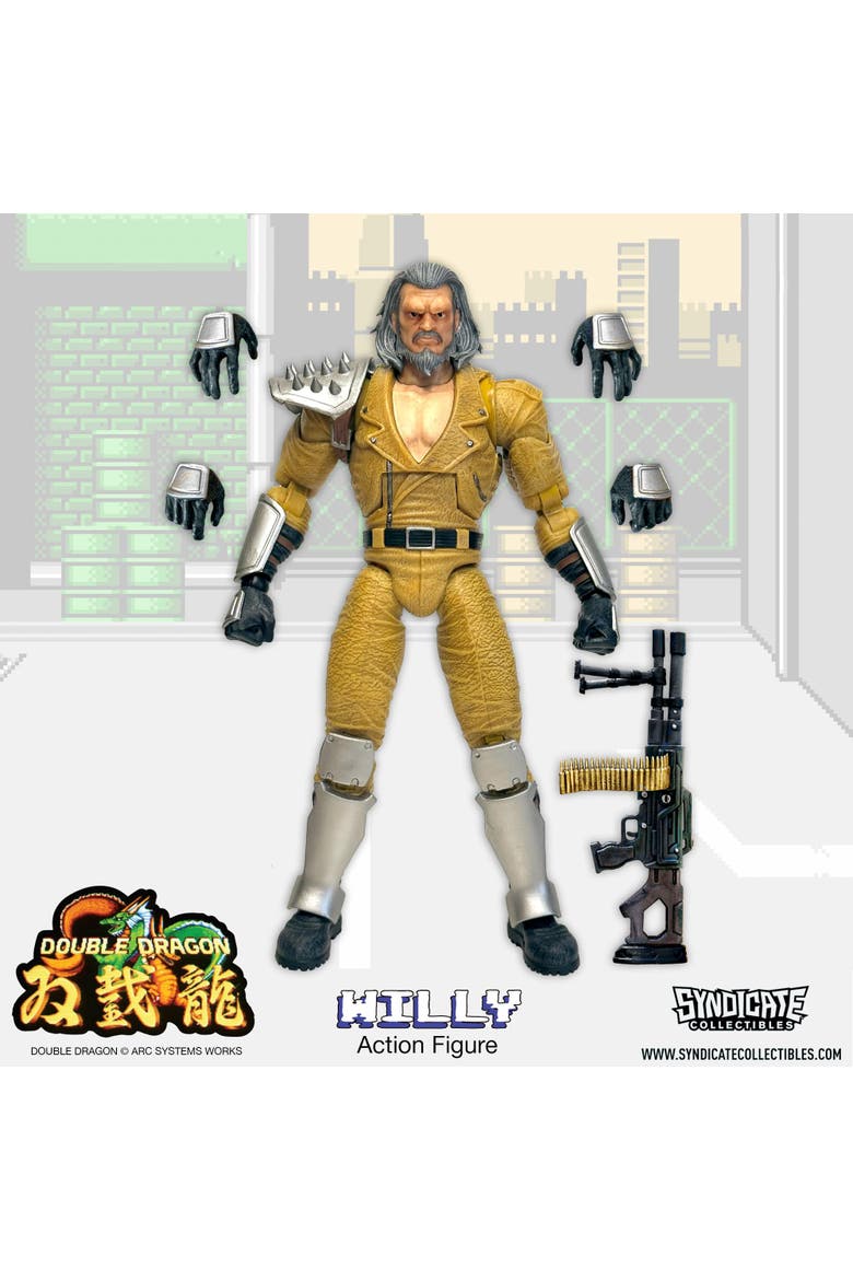 Double Dragon Willy 7-Inch Deluxe Action Figure, Alternate, color, Gold