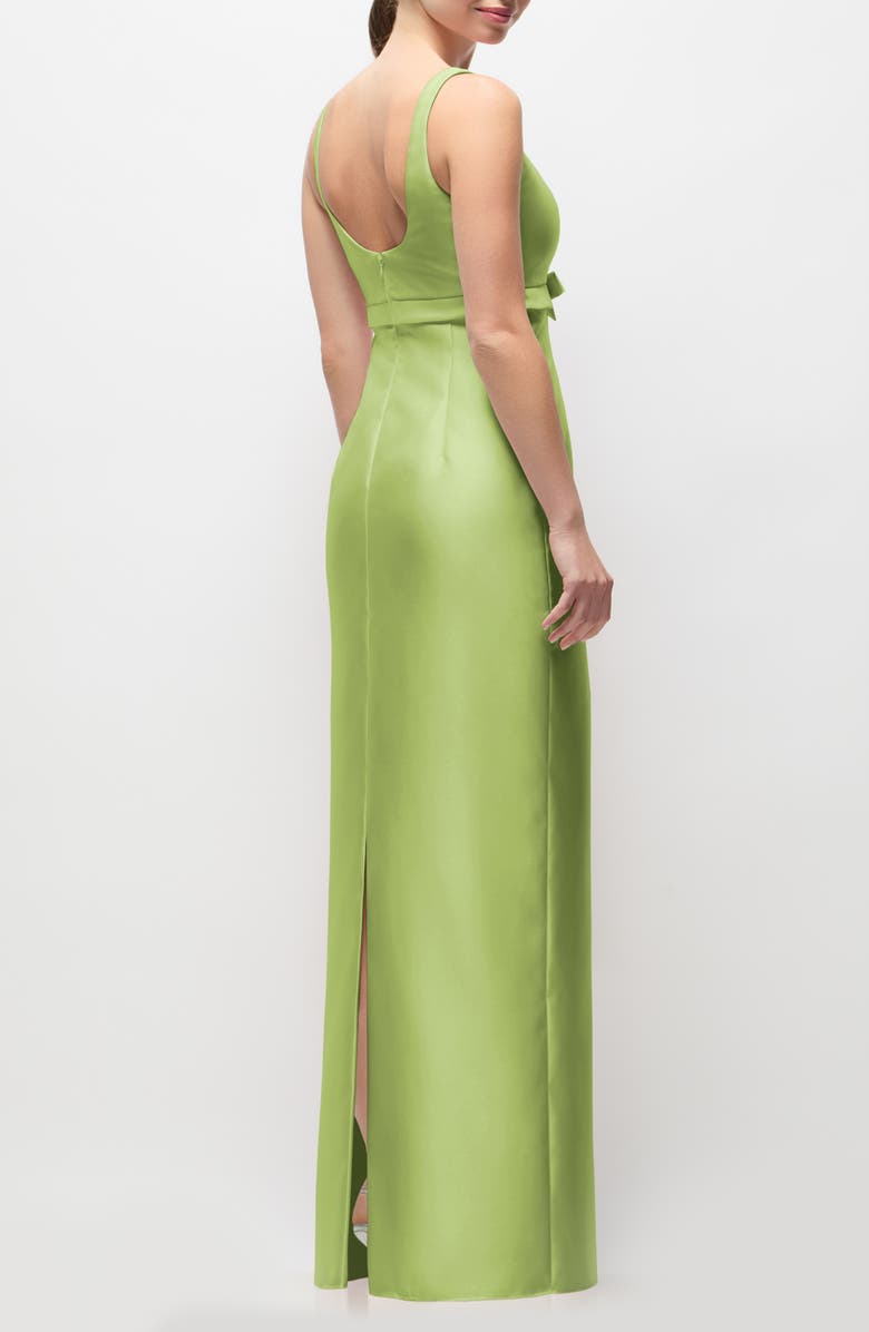 Alfred Sung Gwyneth Satin Sheath Gown, Alternate, color, Mojito
