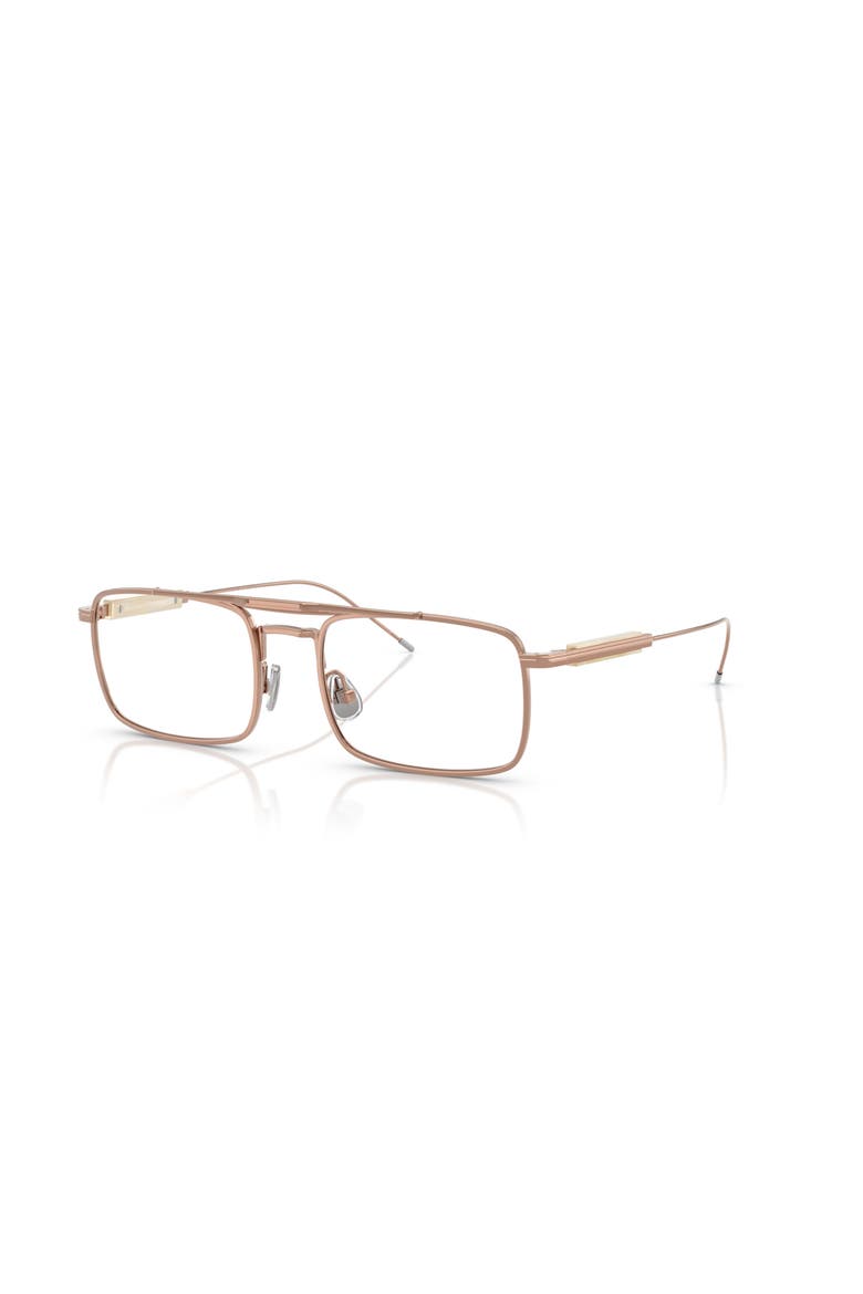 53mm Rectangle optical glasses, Main, color, Gold