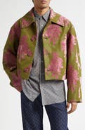 Dries Van Noten Vondel Floral Fil Coupé Satin Jacket