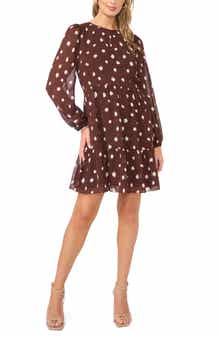 1.STATE Tiered Long Sleeve Dress