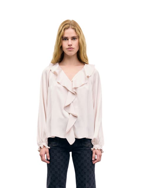 Lori Ruffle V-Neck Shirt