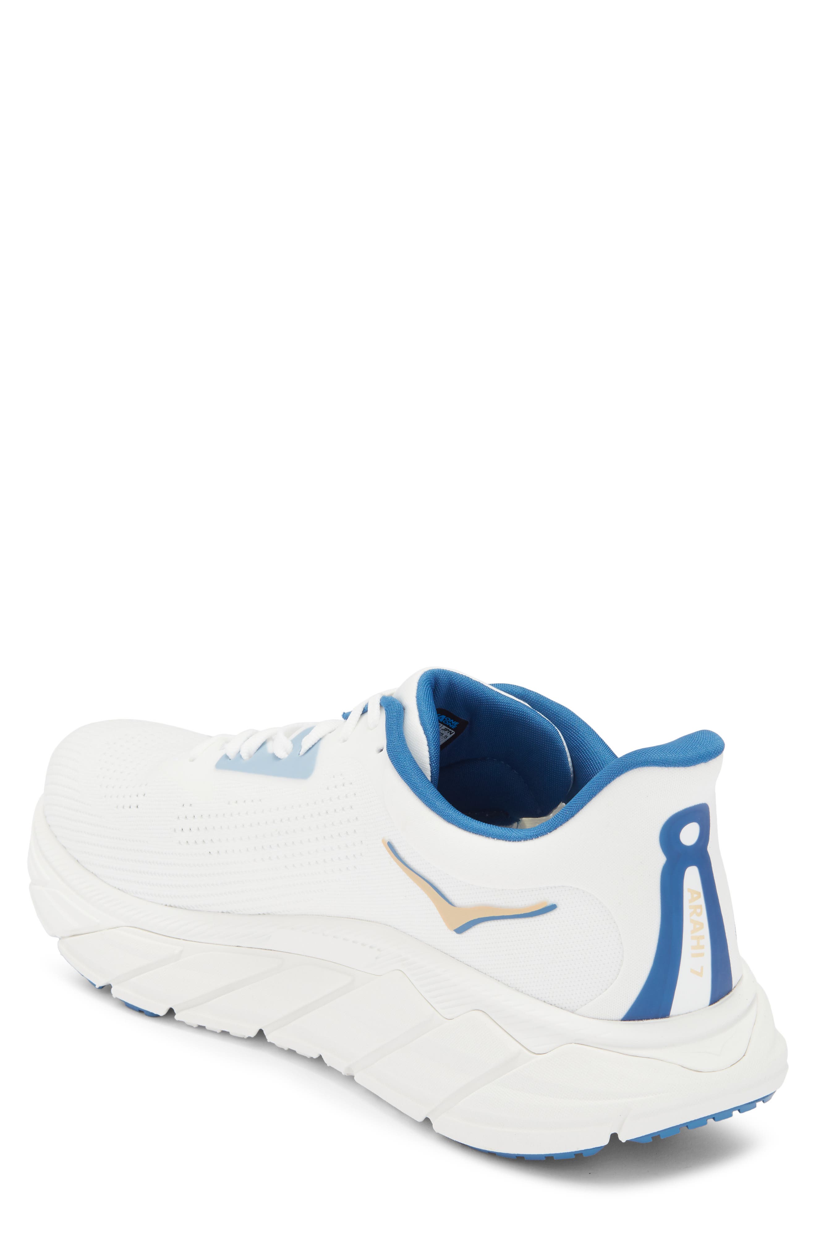 HOKA Arahi 7 Running Shoe, Alternate, color, Frost / Gold