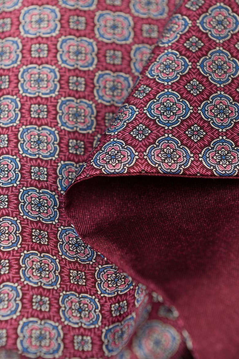 Palazzo - Silk Scarf for Men, Alternate, color, Claret Red