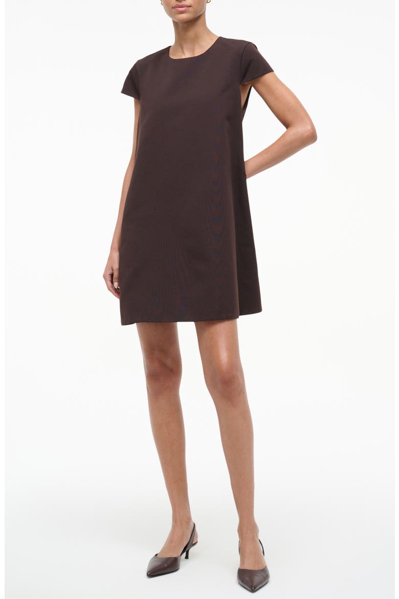 Mia Cotton Blend Minidress, Main, color, EARTH
