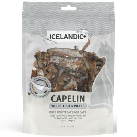 Capelin Whole Fish & Pieces Cat Treat 1.5oz Bag