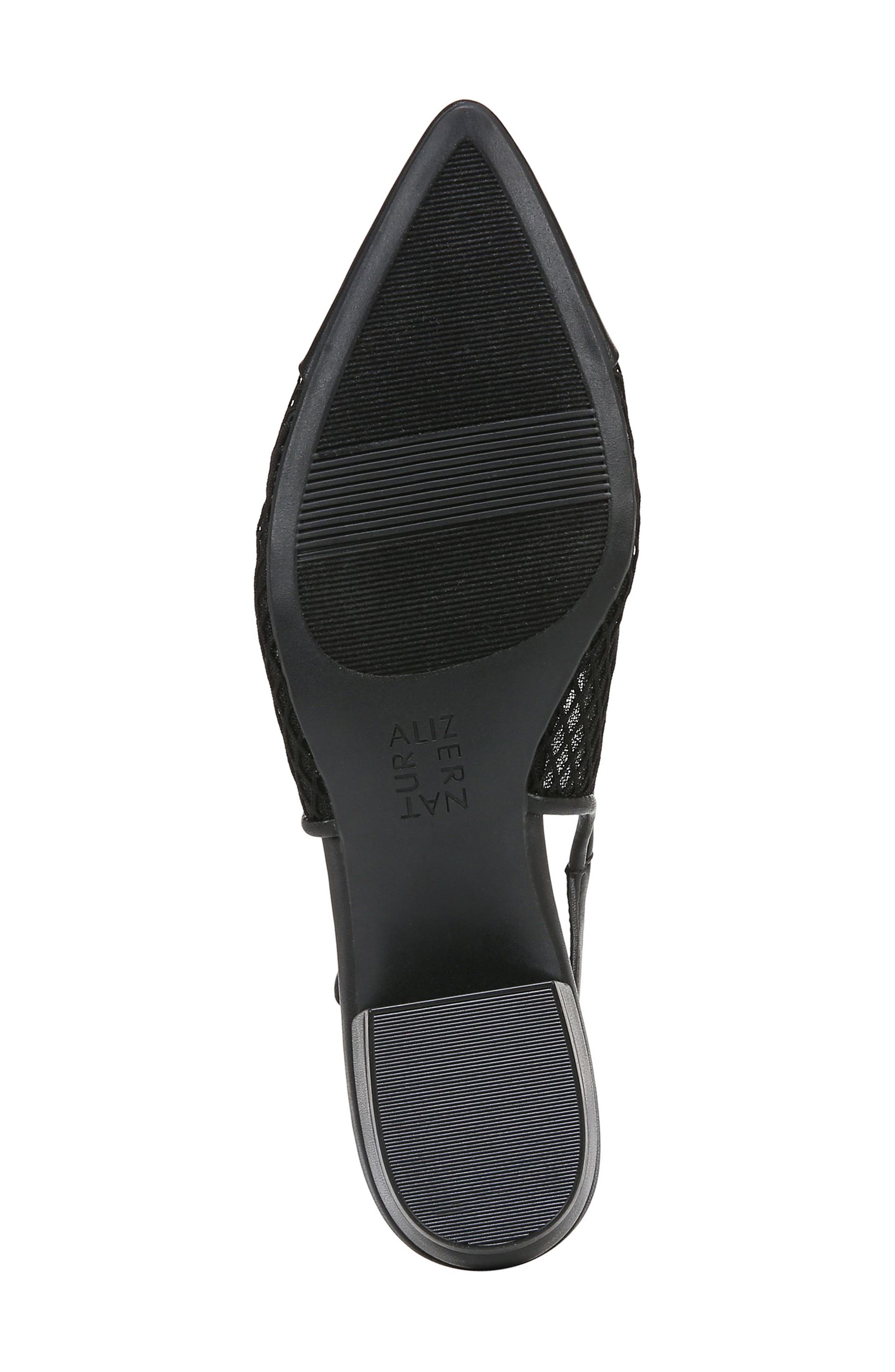 Banks Slingback Pump, Alternate, color, BLACK LEATHER AND MESH