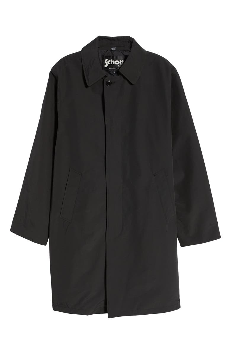 Schott NYC Waterproof Longline Raincoat, Alternate, color,