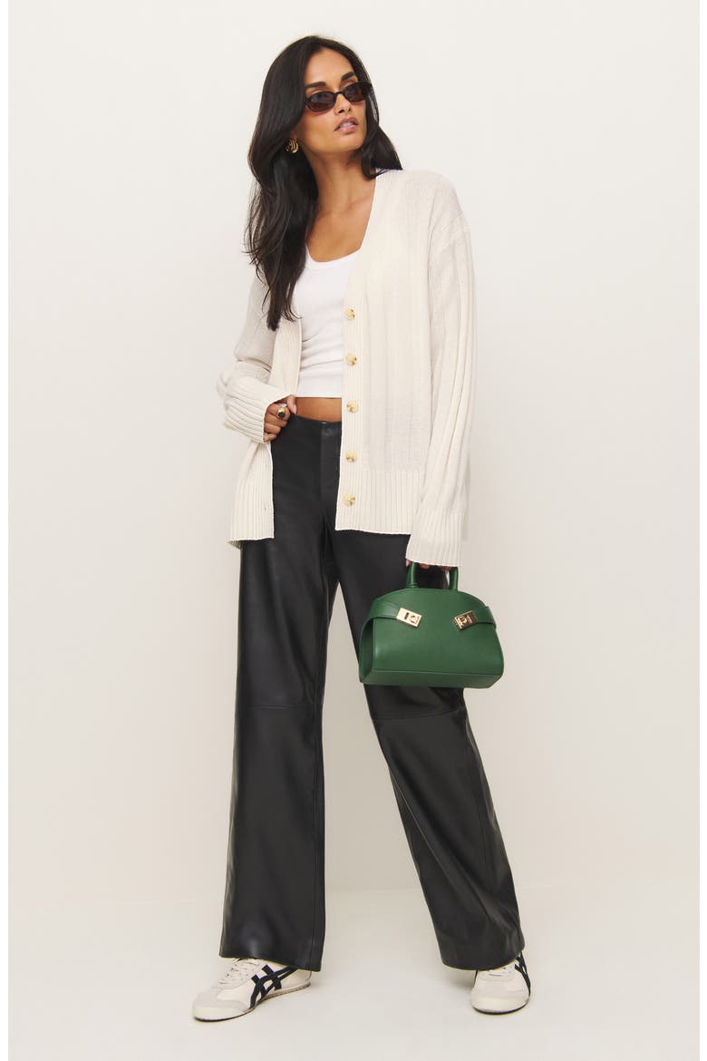 Capri Oversize Recycled Cashmere & Wool Blend Cardigan, Alternate, color, GOSSAMER
