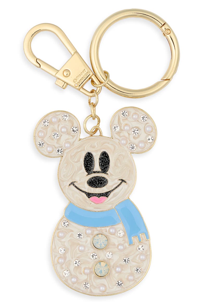 Disney Mickey Snowman Bag Charm, Main, color, MULTI