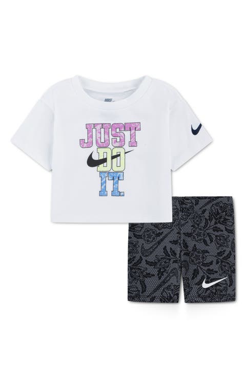 Lace It Up T-Shirt & Bike Shorts Set (Baby)