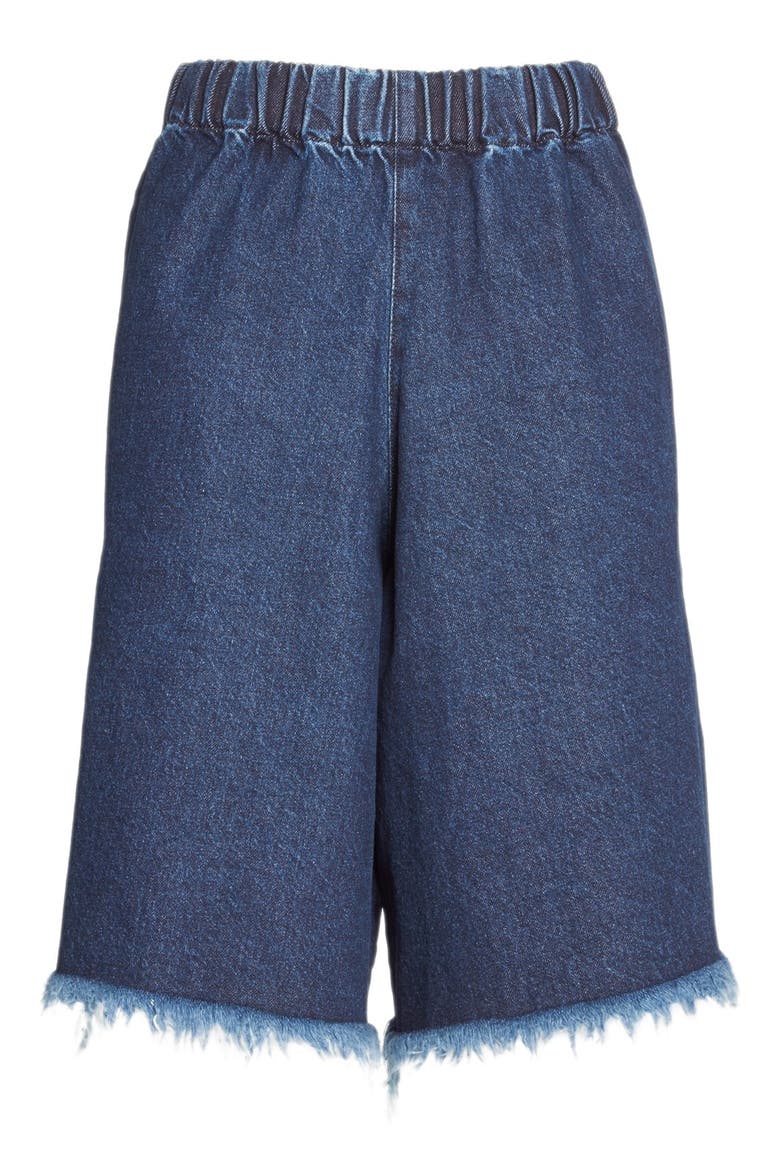 Marques'Almeida Denim Shorts, Alternate, color, MID BLUE