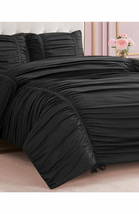 Juicy Couture Ribbon Ruched Comforter & Sham Set