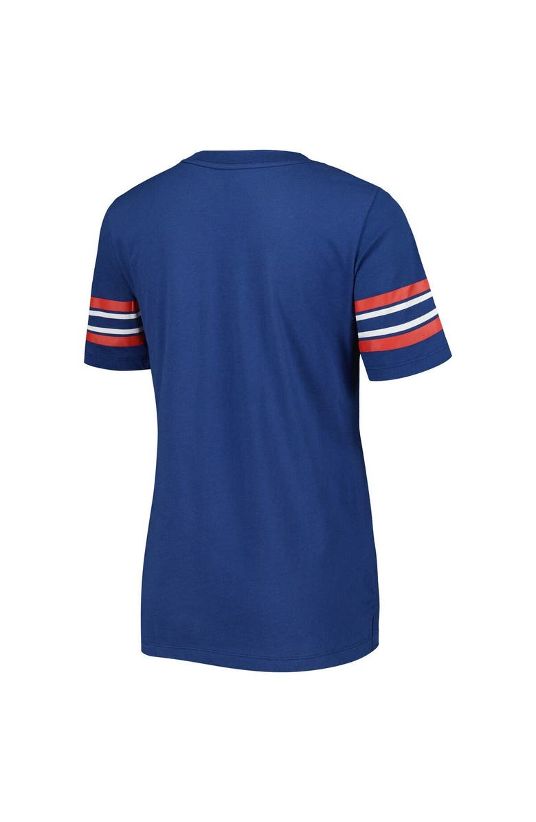 New Era Women's New Era Blue Chicago Cubs Team Stripe T-Shirt, Alternate, color, 