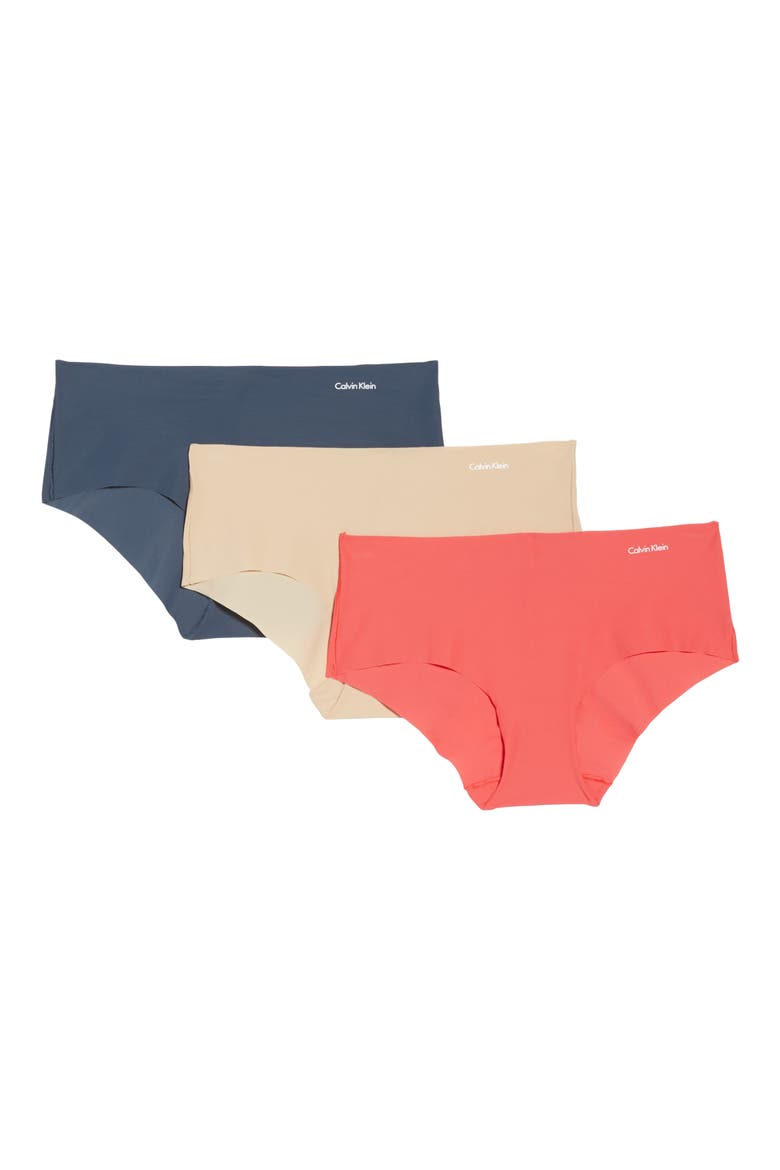 Invisibles 3-Pack Hipster Briefs, Main, color, BARE/ FIRE LILY/ SPEAKEASY