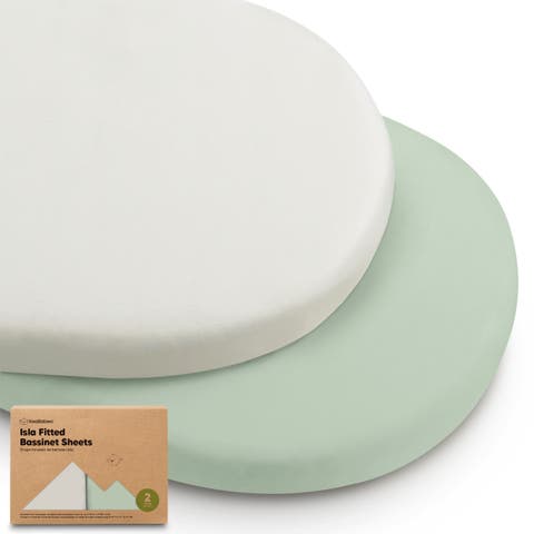 2-Pack Isla Fitted Bassinet Sheets