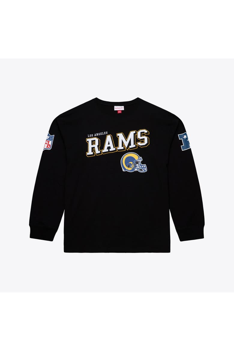 Men's Mitchell & Ness  Black Los Angeles Rams Big & Tall Training Camp Long Sleeve T-Shirt, Main, color, Black