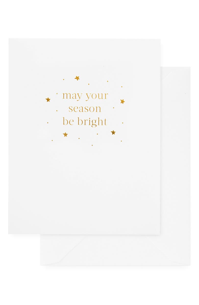 Sugar Paper May Your Season Be Bight Set of 6 Note Cards & Envelopes, Main, color, Multi