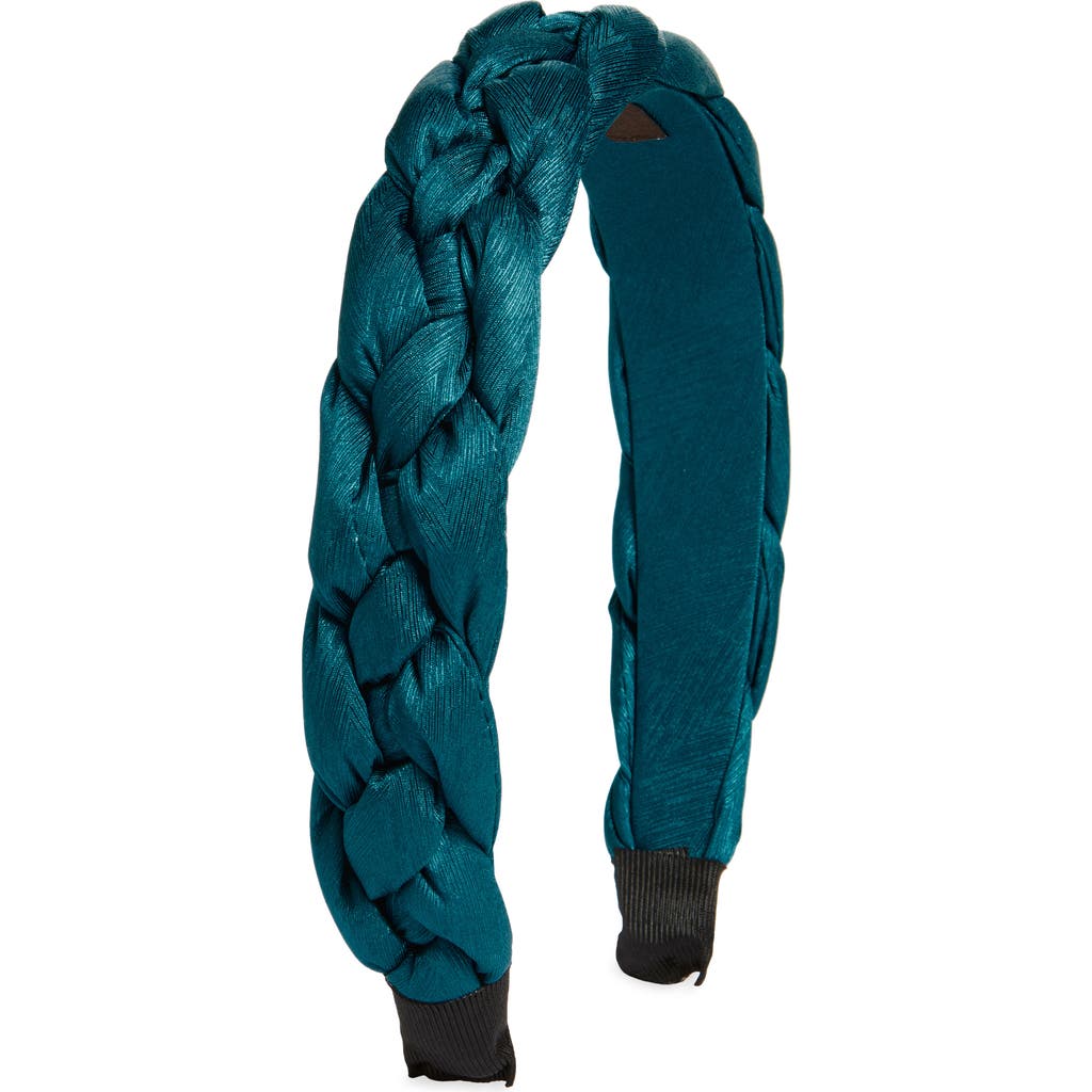 Tasha Braided Headband In Teal