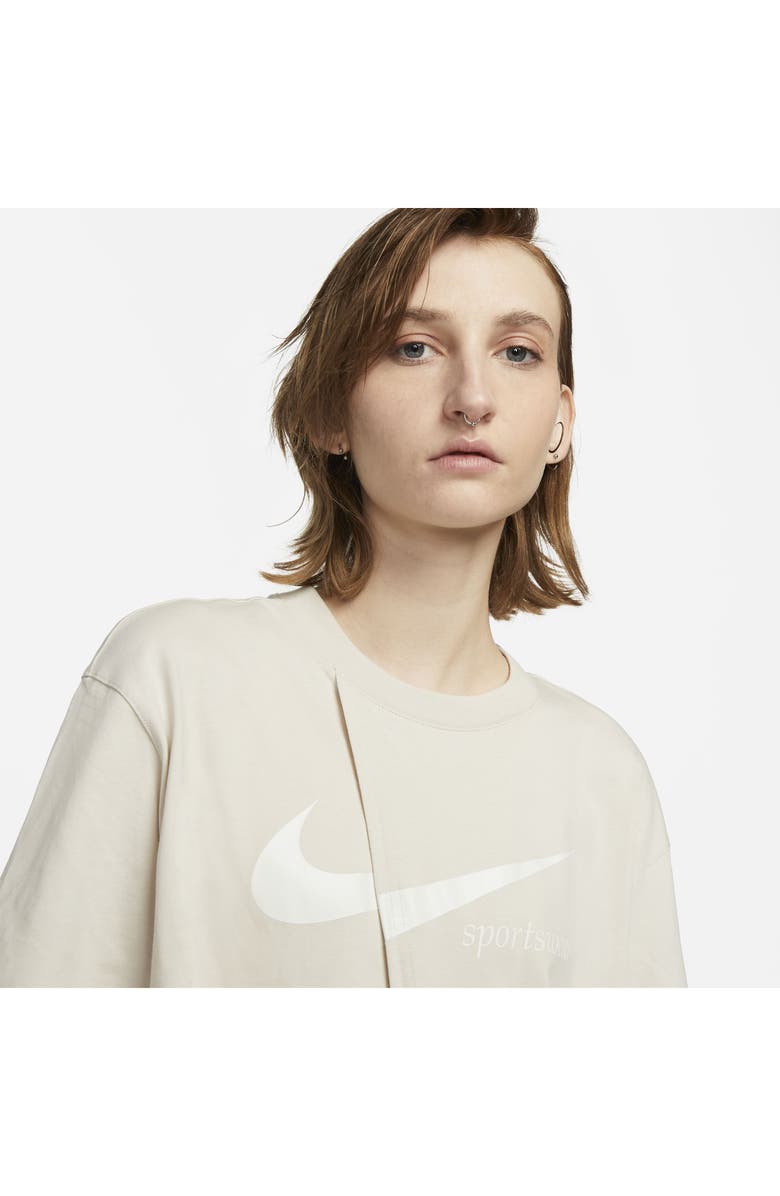 Nike Sportswear Cotton Oversize Slit Top, Alternate, color, 