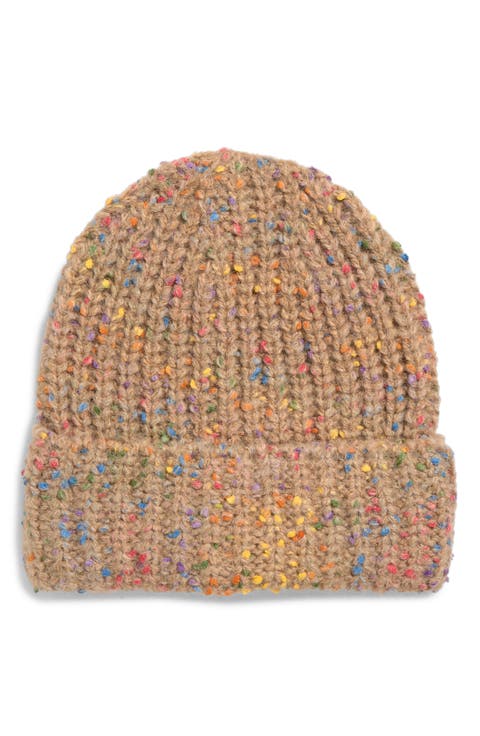 Marled Confetti Cuffed Beanie