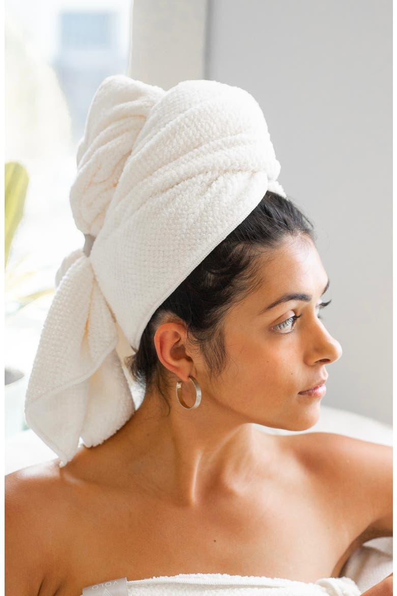 Hero Hair Towel, Alternate, color, SALT WHITE