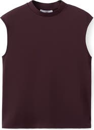 MANGO Mock Neck Sleeveless Top