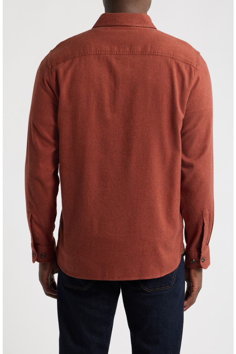 Burnside Flannel Shirt, Alternate, color, RED DONEGAL HEATHER