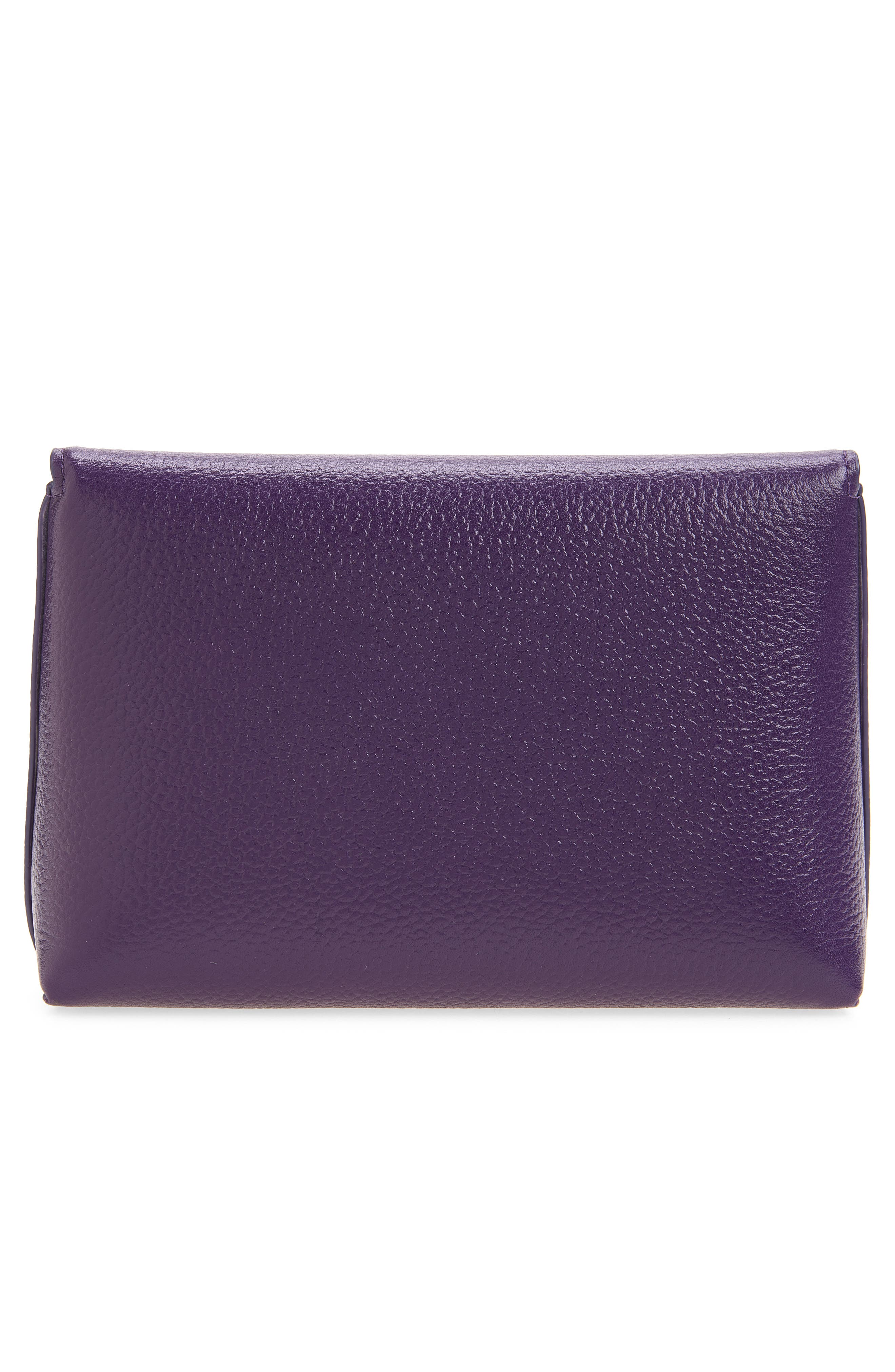 Darley Leather Cosmetics Pouch, Alternate, color, AMETHYST