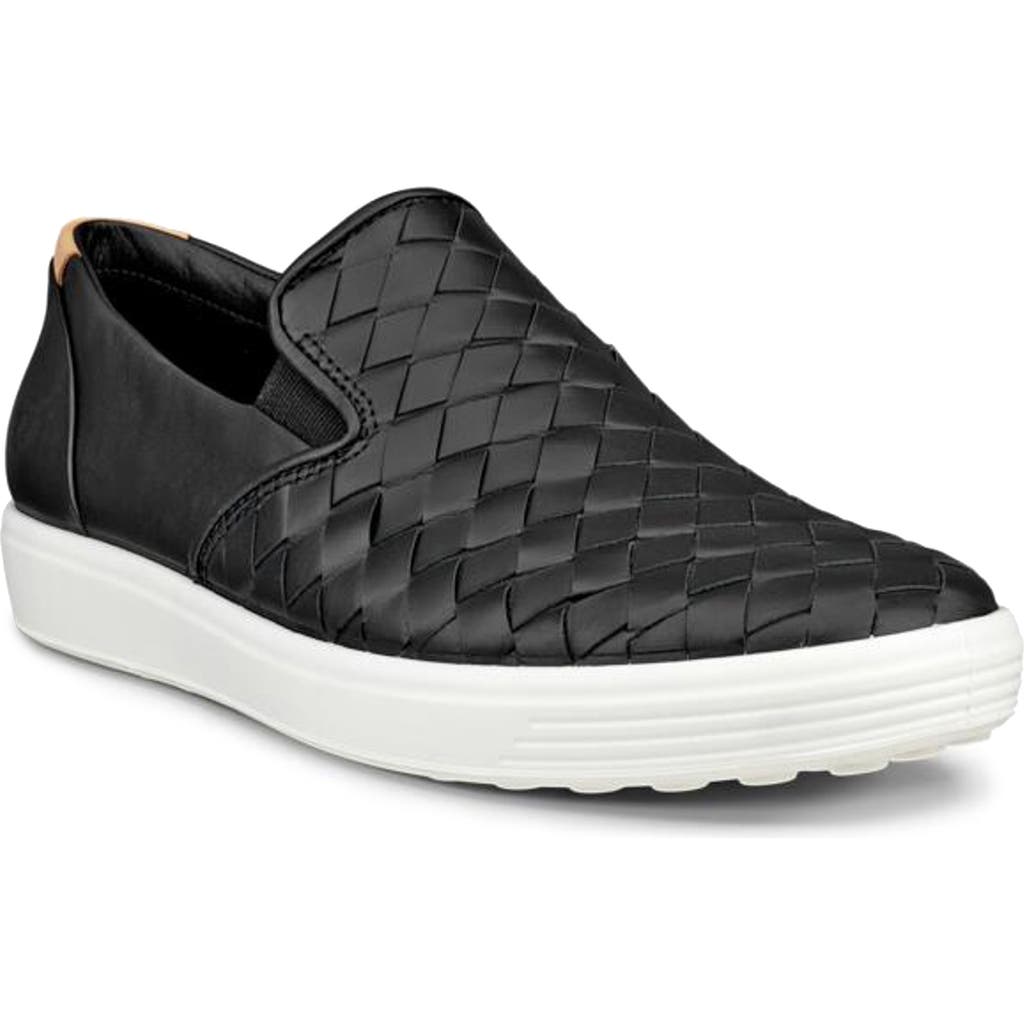 ECCO Soft 7 3.0 Slip-On Sneaker in Black