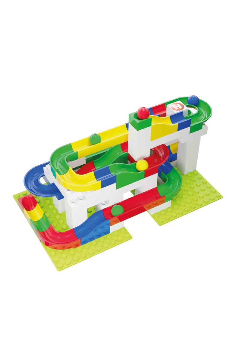 Hubelino Marble Run 123 Piece Starter Building Box Set, Alternate, color, Multi