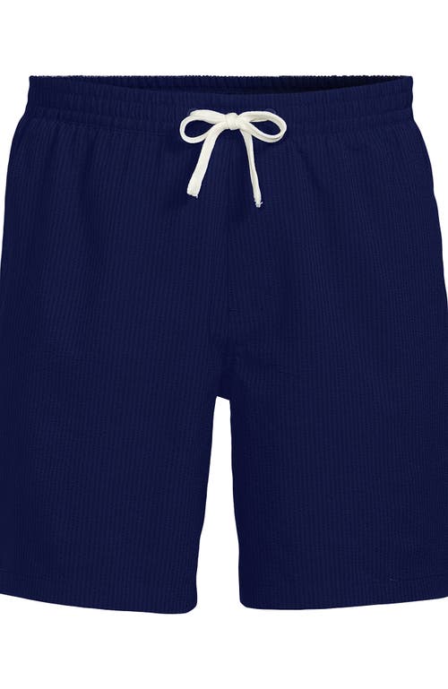 LANDS' END LANDS' END 7" SEERSUCKER BEACH TO BOARDWALK PULL ON SHORTS