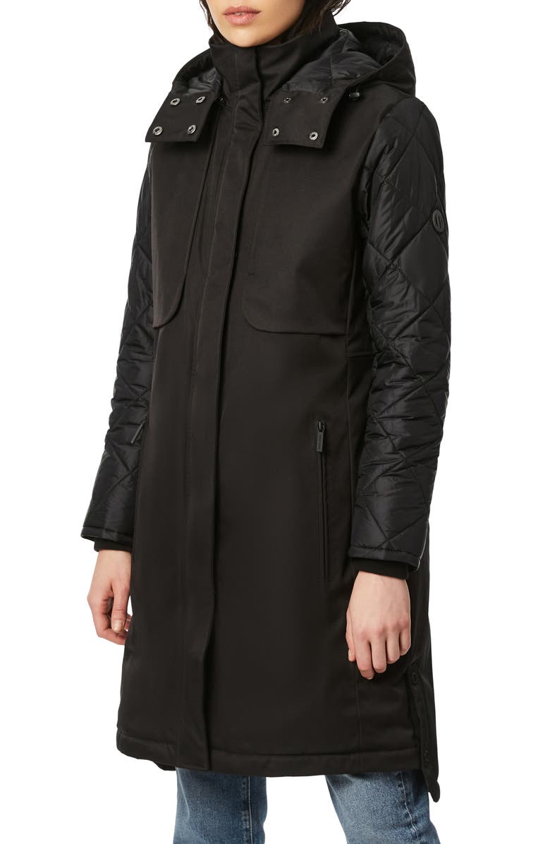Bernardo Water Resistant Parka with Removable Hood, Main, color,
