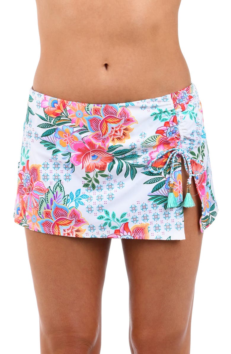 La Blanca Riviera Skirted Bikini Bottoms, Main, color, 