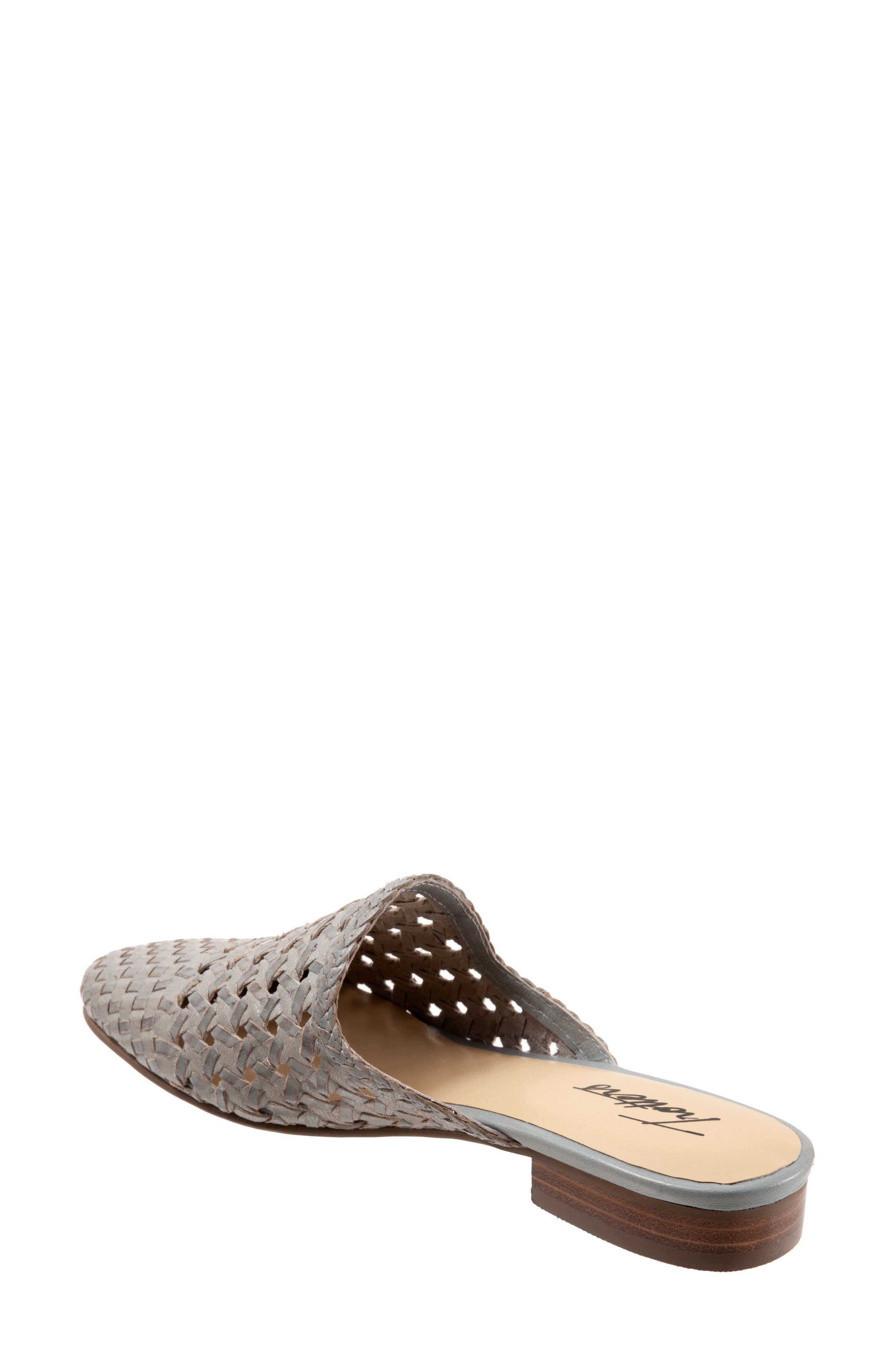 Leona Mule, Alternate, color, GREY LEATHER