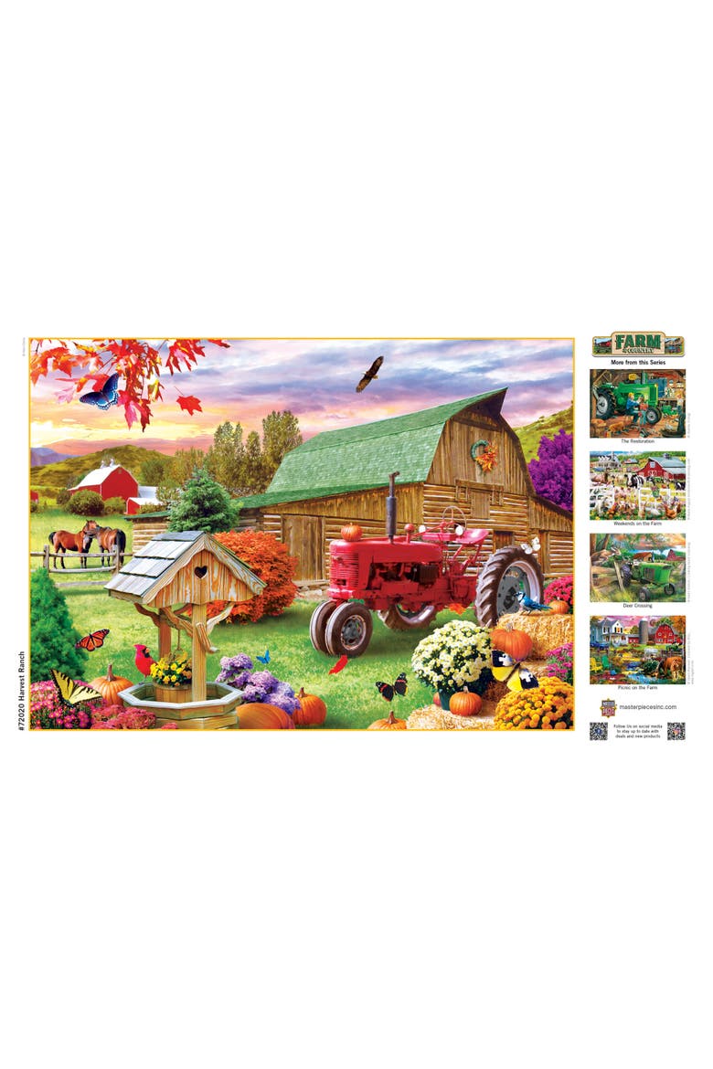 Harvest Ranch 1000 Piece Jigsaw Puzzle, Alternate, color, Multicolor