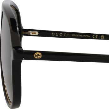 Gucci 57mm Aviator Sunglasses | Nordstromrack