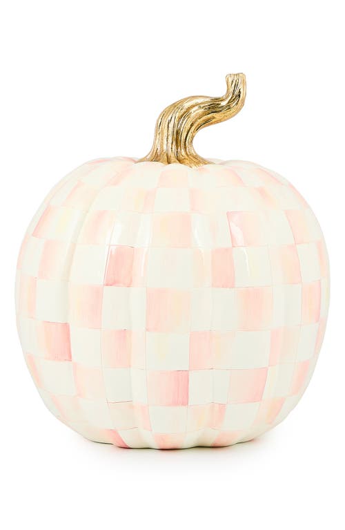 Mackenzie-childs Mackenzie Childs Rosy Check Large Pumpkin In Pink