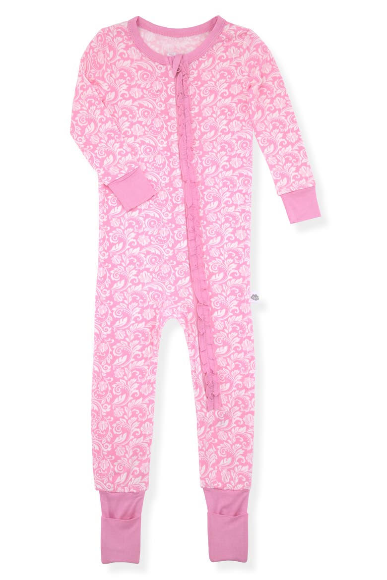 Convertible Coverall Pajamas & Socks Set, Alternate, color, PINK MULTI