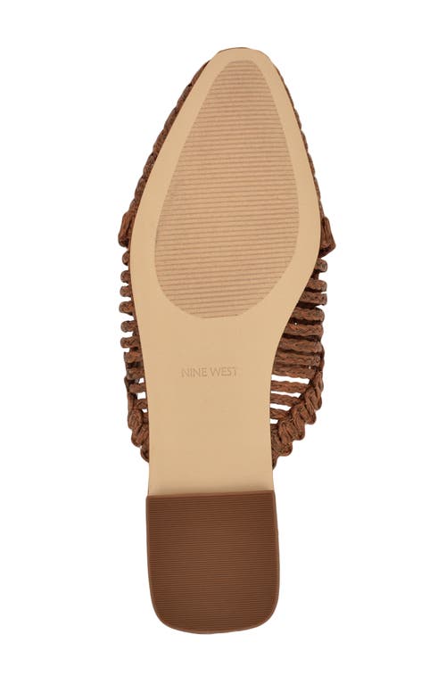 Nine West Campton Mule In Dark Brown