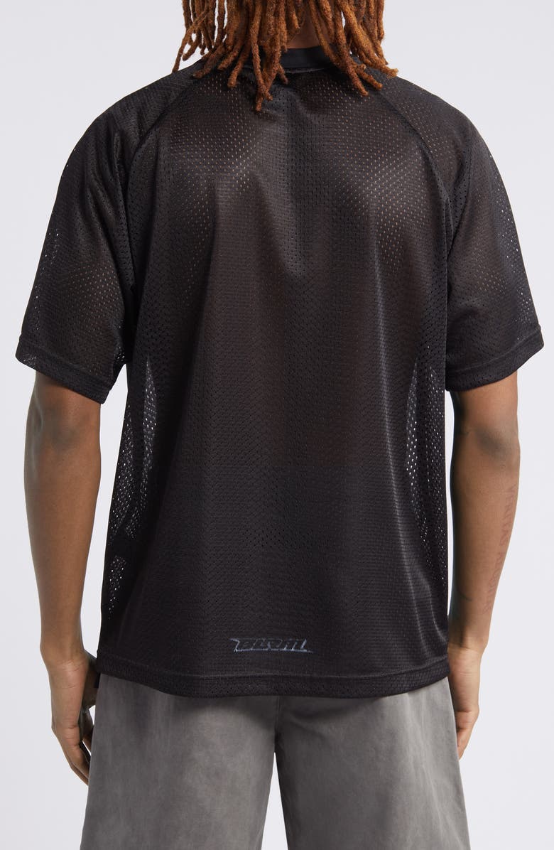 BOILER ROOM Petrol Mesh T-Shirt, Alternate, color,