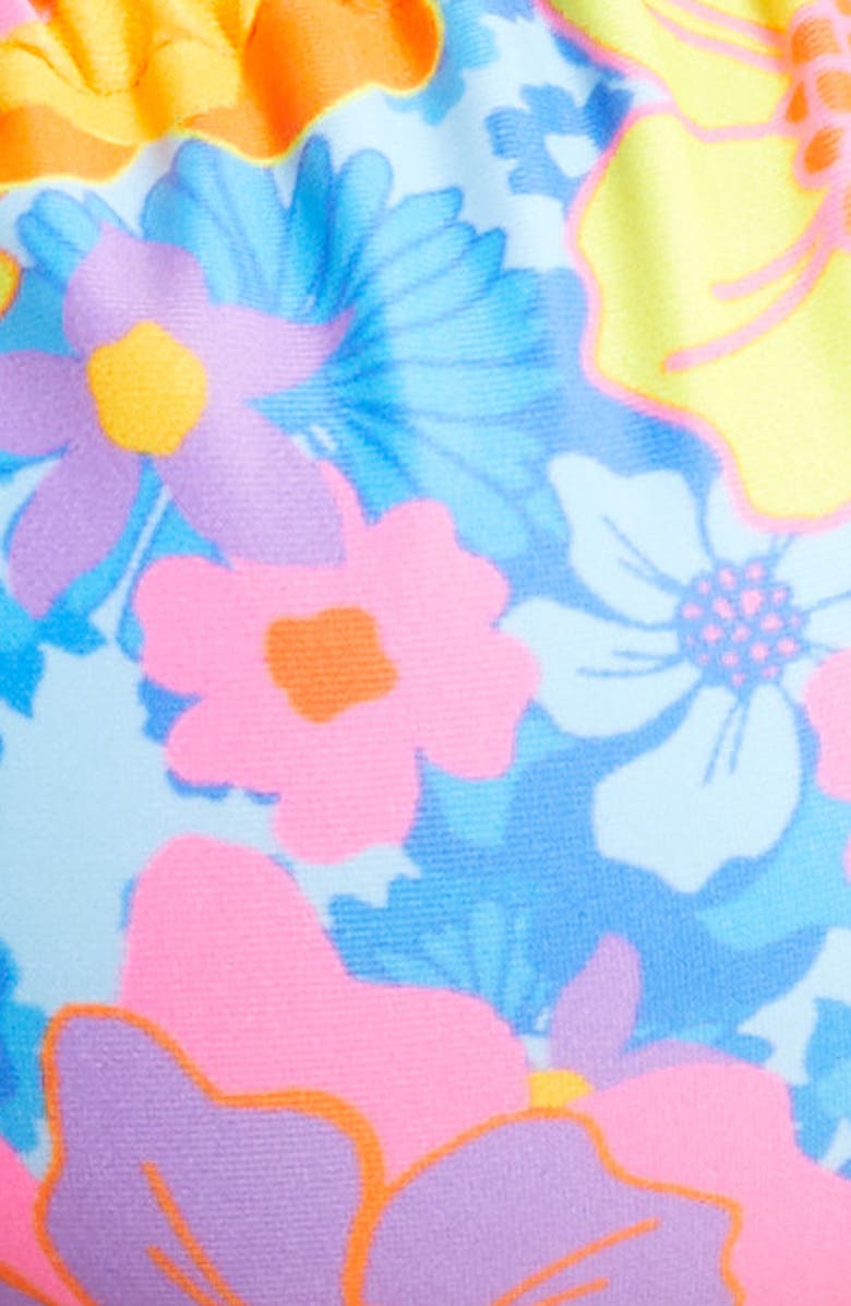 Kulani Kinis Ruched Floral Underwire Bikini Top, Alternate, color,