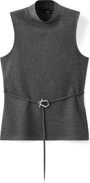 MANGO Belt Sleeveless Top