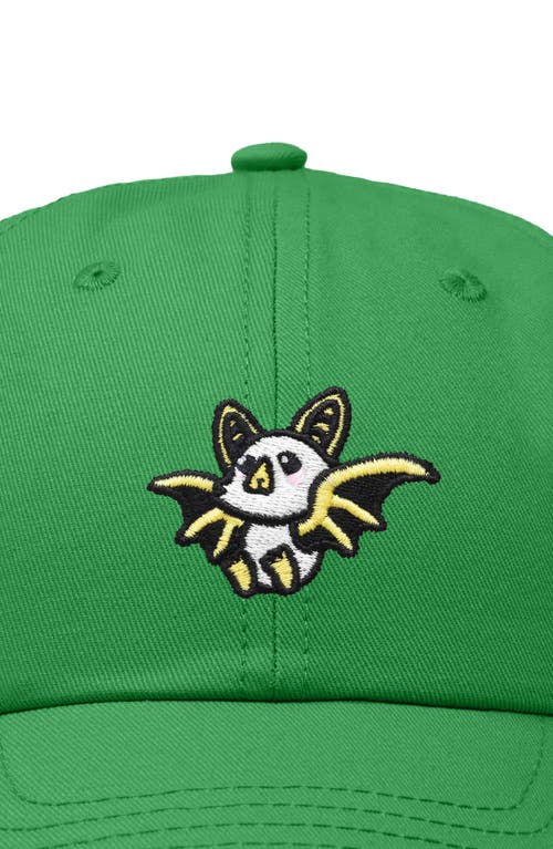 Dalix Honduran Bat Embroidered Dad Hat In Kelly Green
