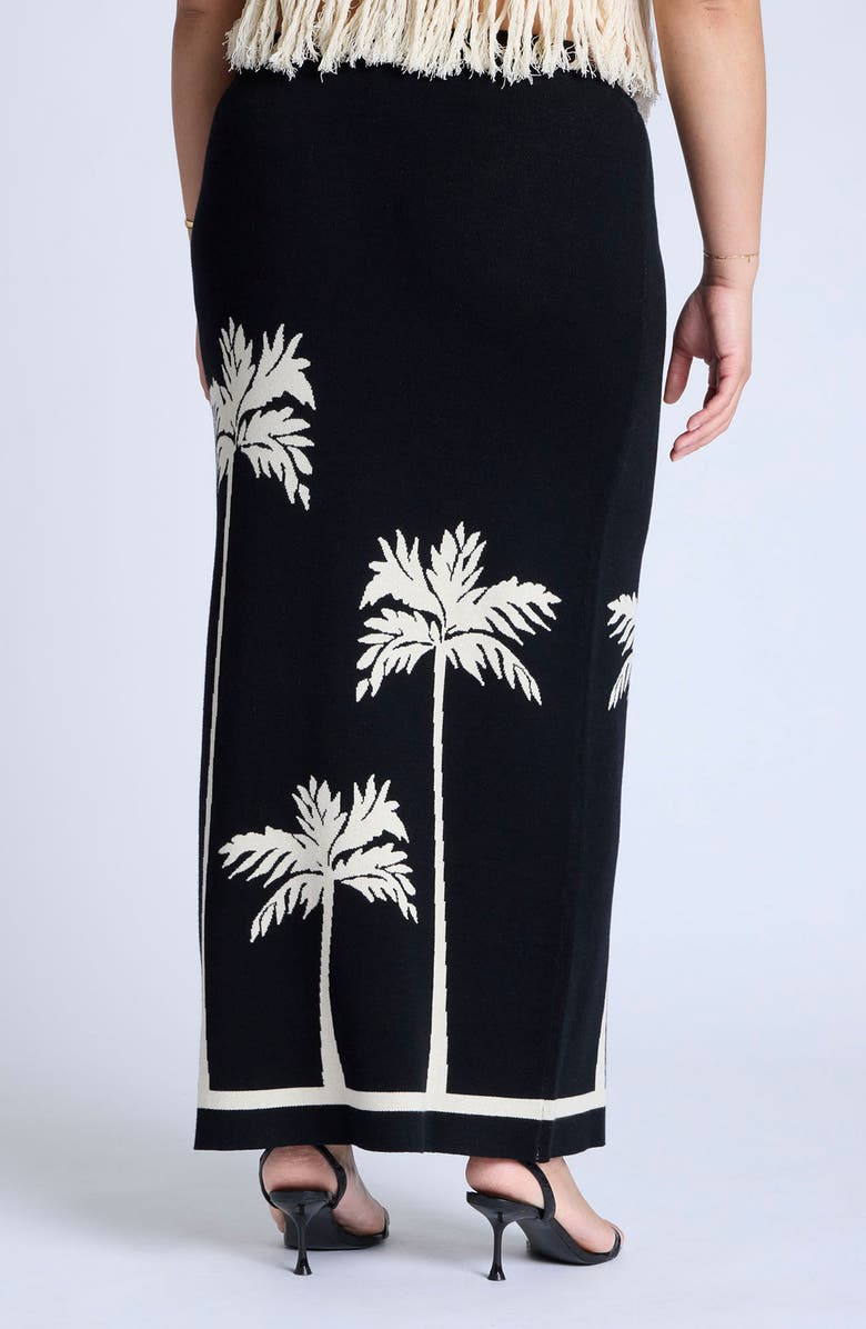 ELOQUII Recolo Intarsia Column Skirt, Alternate, color, 