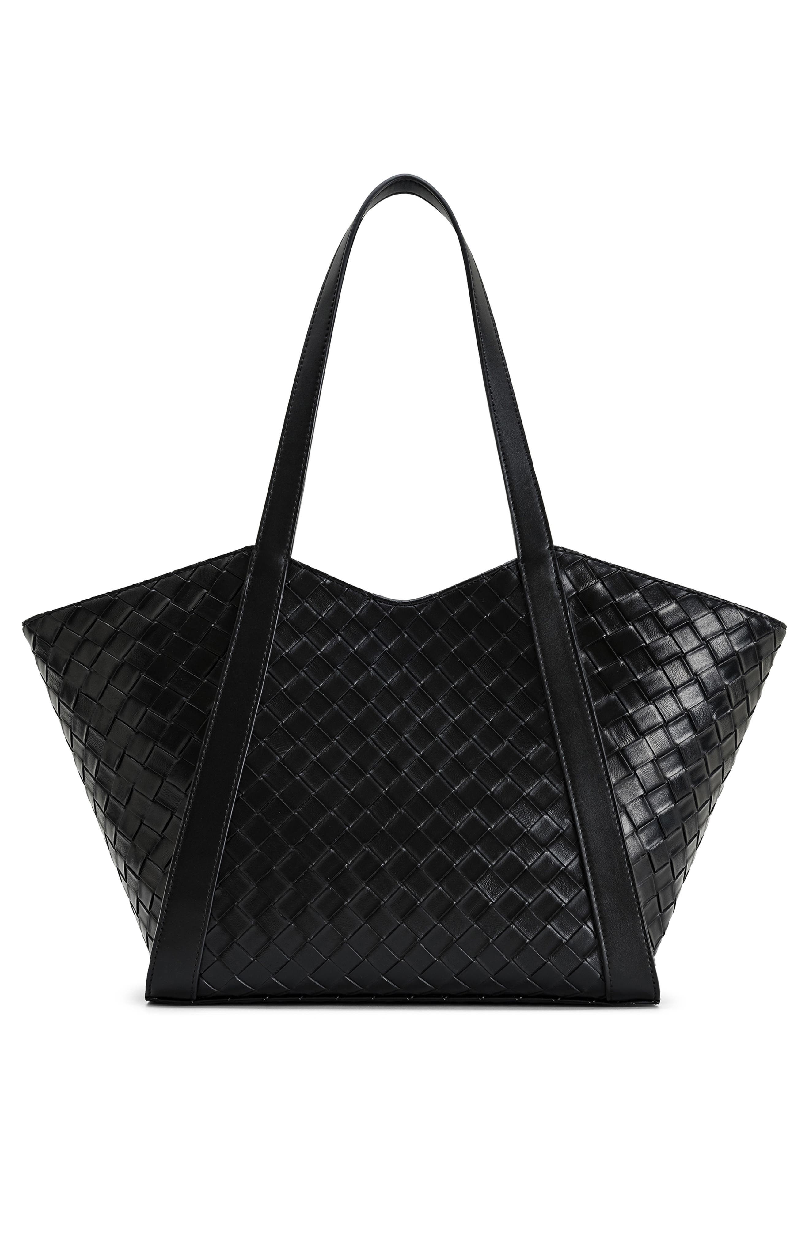 JW PEI Large Kiana Woven Tote, Alternate, color, Black