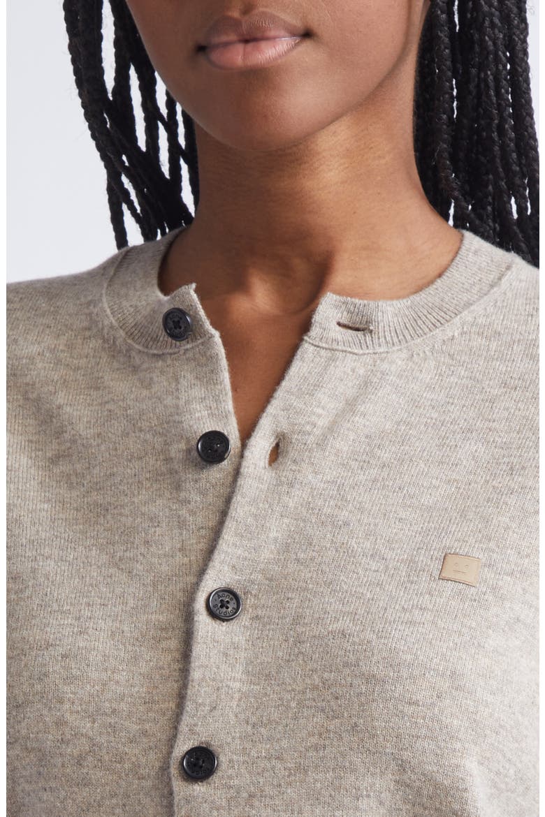 Keny Core Wool & Yak Hair Cardigan, Alternate, color, GREIGE MELANGE