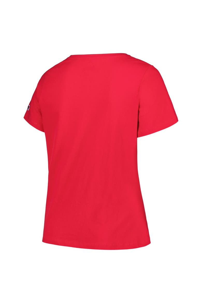 Women's Profile Cardinal USC Trojans Plus Size Arch Over Logo Scoop Neck T-Shirt, Alternate, color, Cardinal