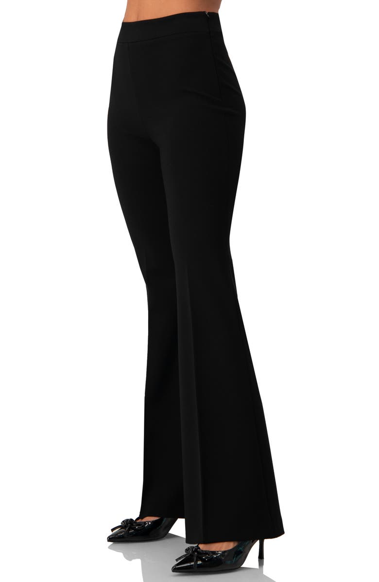 IVONNE Semi-Flare Pants, Alternate, color, Black
